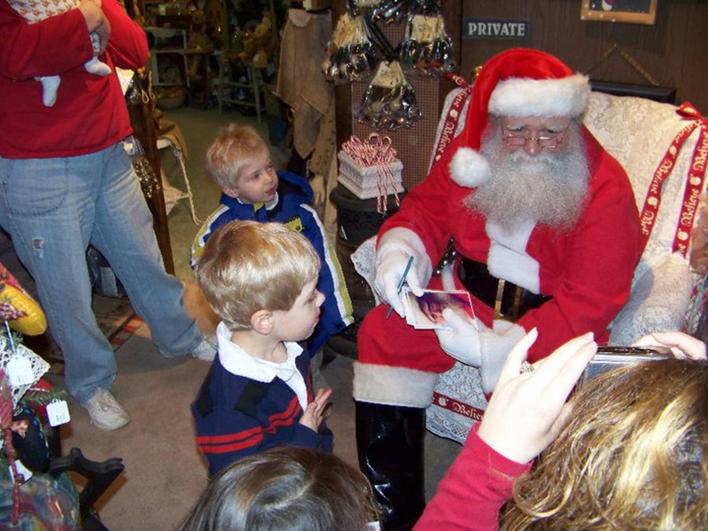 Santa Signing Pictures